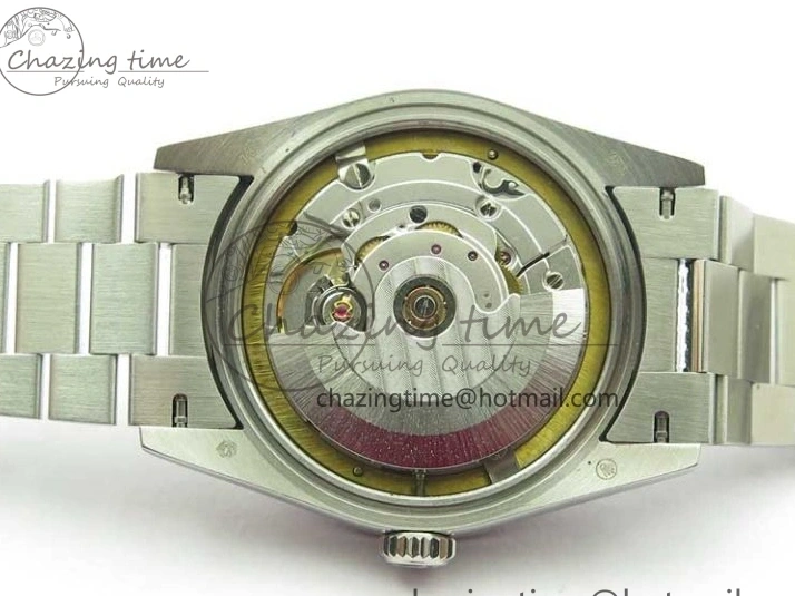 MiroTime 0128 Day-Date 36mm 128239 SS Crystal BP Best Edition White MOP Crystal Marker Dial on SS President Bracelet A MoistureWicking 2682